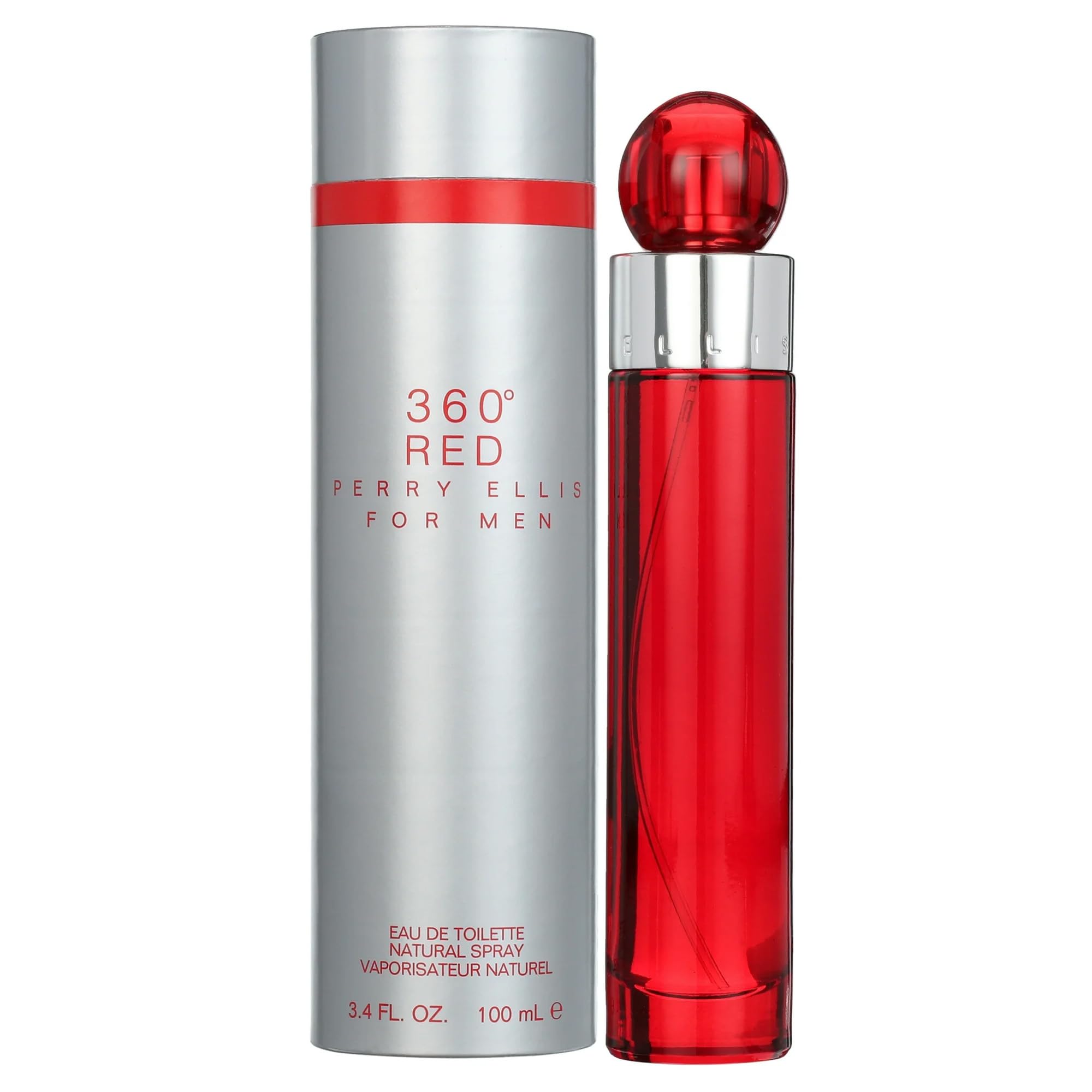 360 Red 3.4 oz EDT for men
